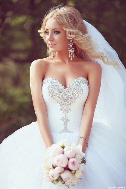Bling Bling Sequin Wedding Dress Long Sleeves Ball Gown – alinanova